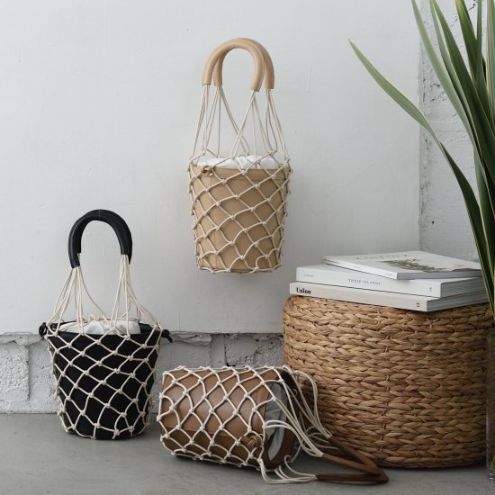 Mesh Leather Basket | A MON GOUT | 服飾雑貨・アパレルの仕入れに
